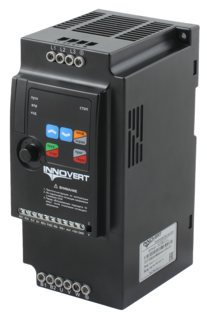 Частотный преобразователь INNOVERT ISD mini PLUS 4 кВт 380В 3-фазы ISD402M43E