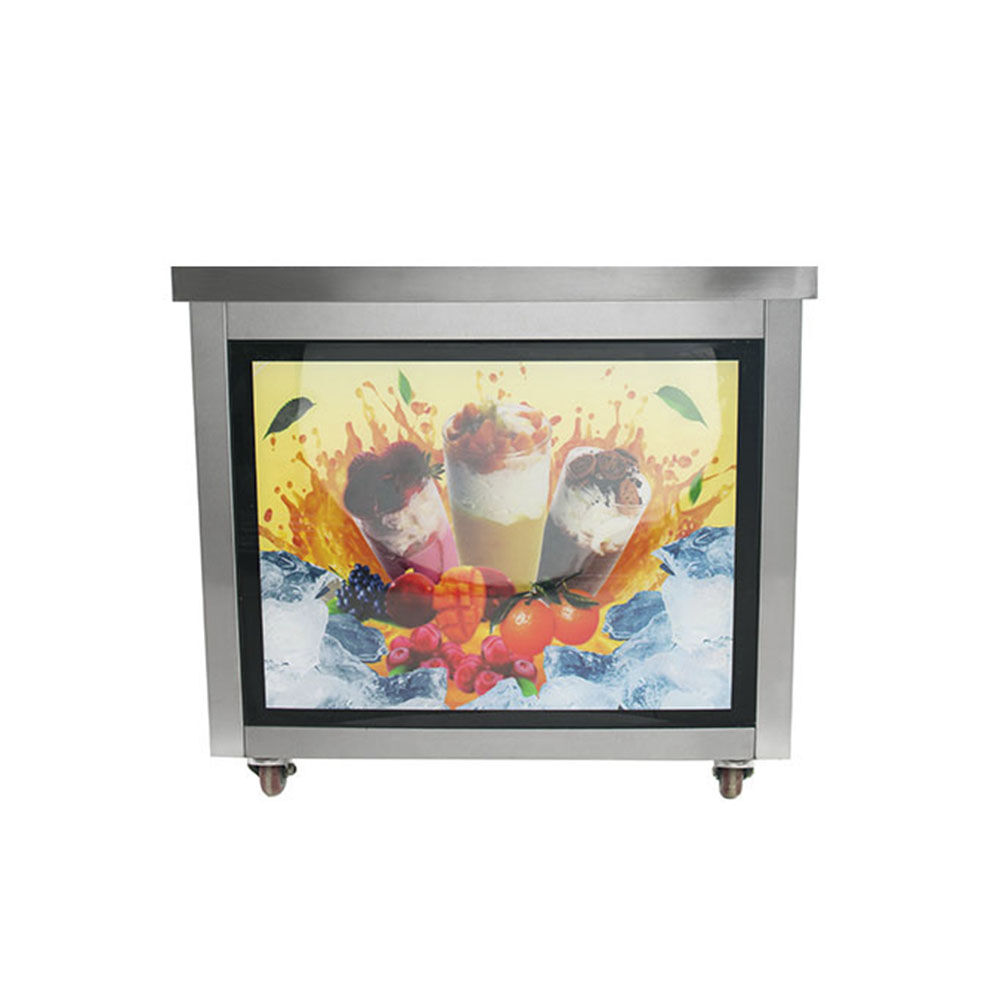 Фризер для ролл мороженого KCB-1F Foodatlas (световой короб, стол для топпингов) 5