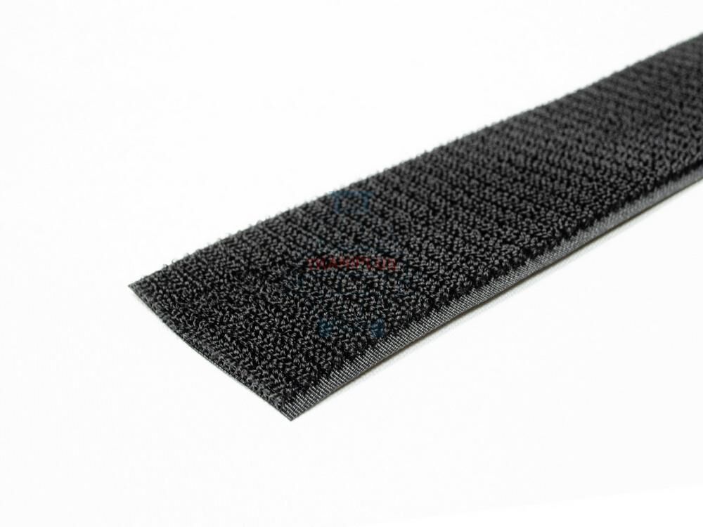 Лента липучка пластиковая (петли) 5 см цвет №322 черный